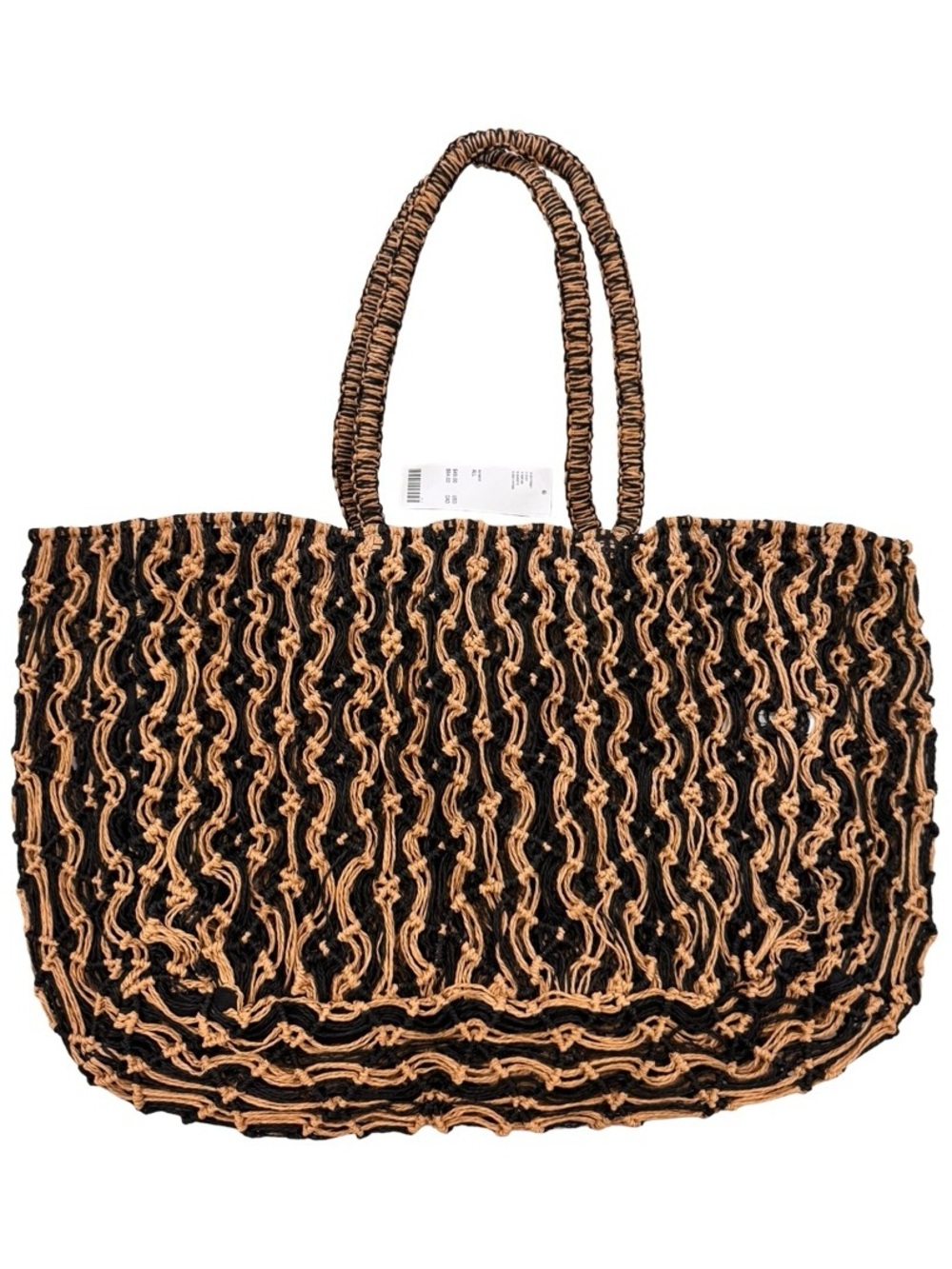 Urban Outfitters Black and Brown Woven Tote - Picture 5 of 9